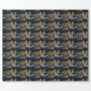 Sneaking Bengal Cat Wrapping Paper