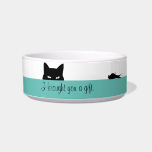 Sneaky Cat Brought You a Gift Bowl