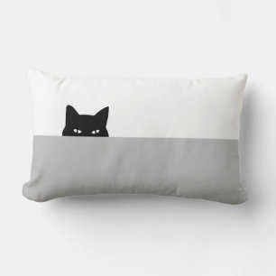 Sneaky Cat Throw Pillow