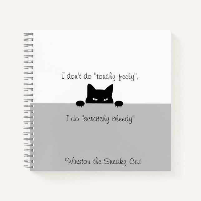 Sneaky Cat Touchy Feely Carnet (Devant)