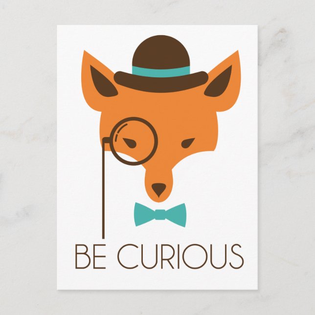 Sneaky Fox Postcard (Front)