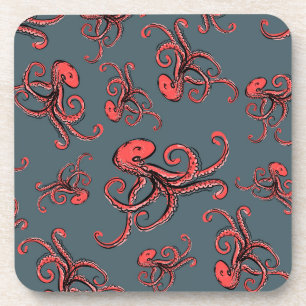 Sneaky Octopus Pattern Coaster