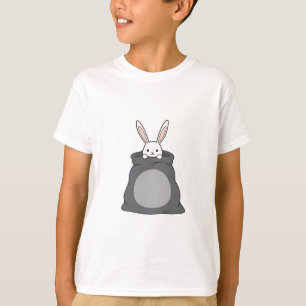 Sneaky Sack Bunny Peekaboo Kids T-Shirt