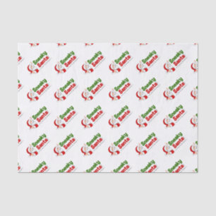 Sneaky Santa Logo 10lb Tissue Paper, White Paper