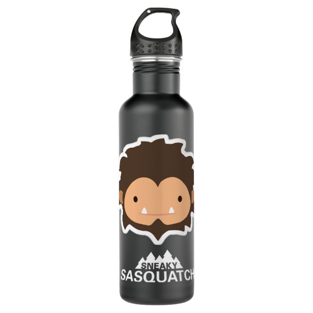 Sneaky Sasquatch Head Classic 710 Ml Water Bottle (Front)