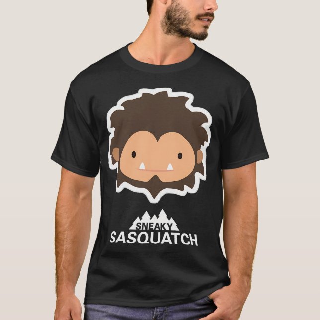 Sneaky Sasquatch Head T-Shirt (Front)