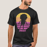 Sneaky Sasquatch Silhouette Distressed Sunset Vapo