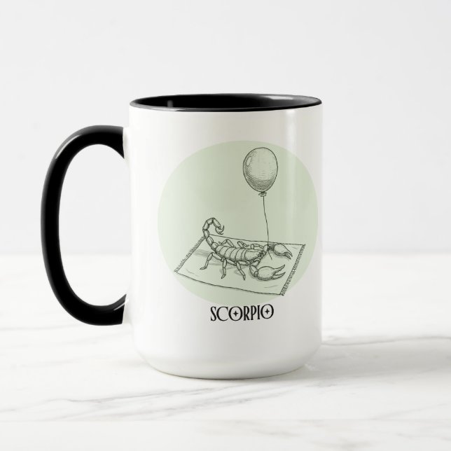 Sneaky Scorpio Classy Zodiac Birthday Gift Mug (Left)
