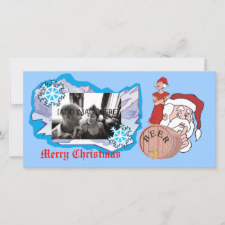 Sneaky Sneaky Santa, [Add Image] Holiday Card