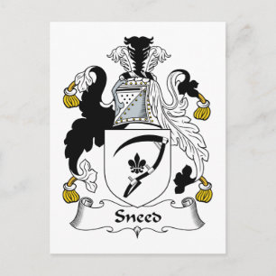 Sneed Family Crest Postcard