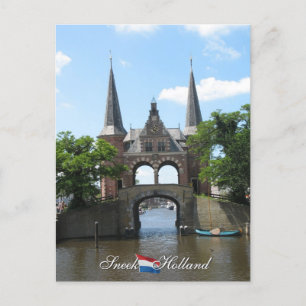 Sneek Water Gate Holland Postcard