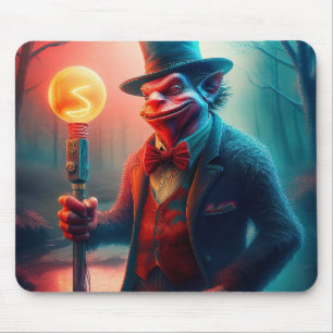 Sneering Troll Strolls Through Charred Forest Mouse Pad