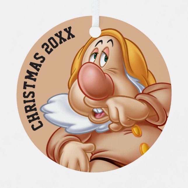 Sneezy 3 metal ornament (Front)