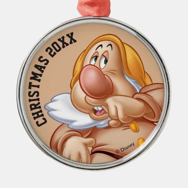 Sneezy 3 metal ornament (Front)