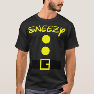 Sneezy Dwarf Halloween Costume Colour Matching Sne T-Shirt