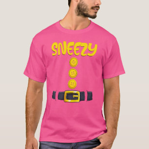 Sneezy Halloween Dwarf Costume Colour Matching T-Shirt