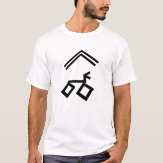snek on bike - black on light T-Shirt
