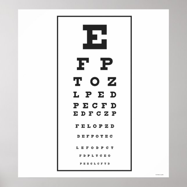 Snellen Chart (Front)