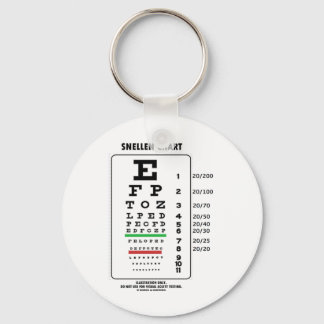 Snellen Chart (Medical Visual Acuity Testing) Keychain