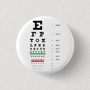 Snellen Eye Chart Button