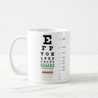 Snellen Eye Chart Mug