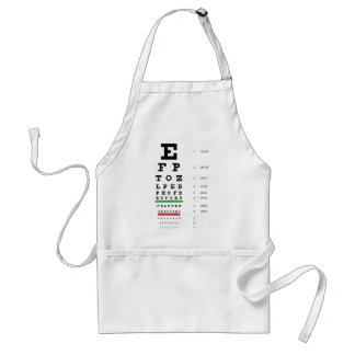 Snellen Eye Chart Standard Apron