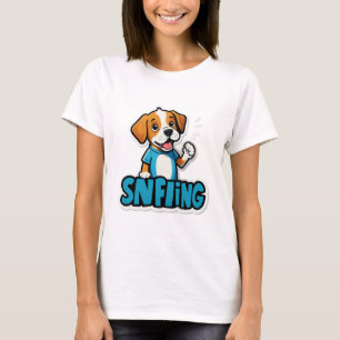 Sniff arrive - Drôle Dog Cartoon T-Shirt