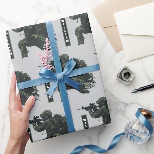 Sniper Camo Military Wrapping Paper (Gifting)