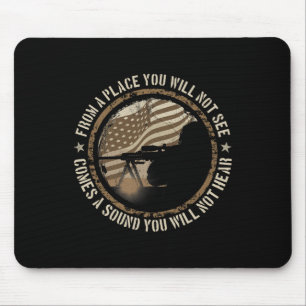 Sniper Military Sharpshooter Usa You Will Not Be Mouse Pad