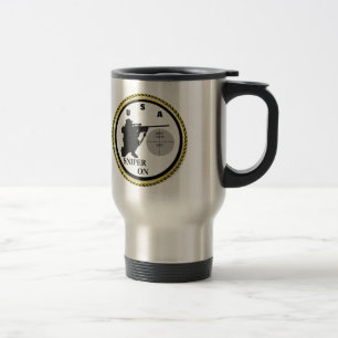 SNIPER ON TRAVEL MUG