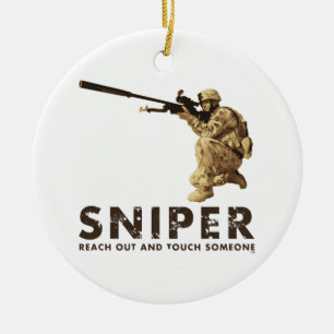 Sniper - Reach Out Ceramic Ornament