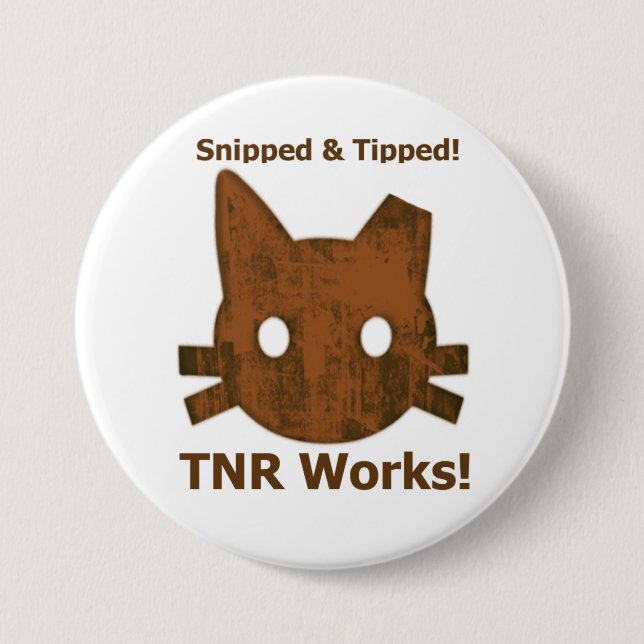 Snipped & Tipped TNR button (Front)