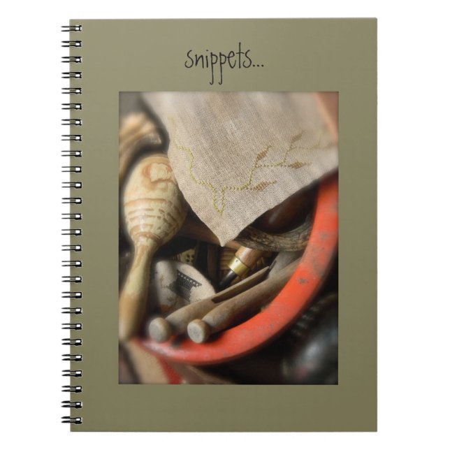"Snippets" notebook from Notforgotten Farm (Front)