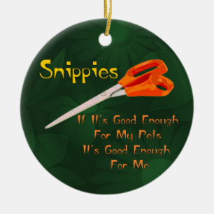 Snippies Ceramic Ornament