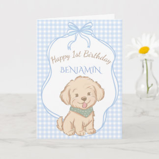 Snips, Snails, and Puppy Dog Tails vintage party Card