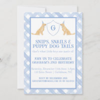 Snips, Snails &
Puppy Dog Tails Invitation