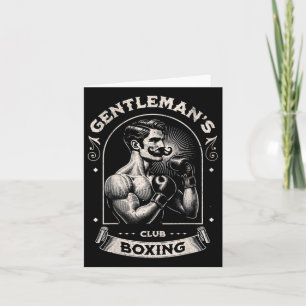 #snirt Gentleman's Boxing Club Retro With Box Boxe Card