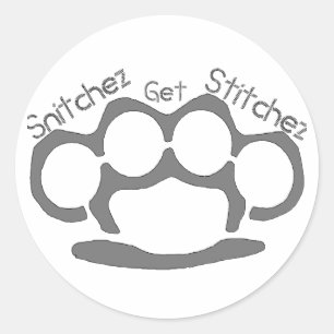 Snitchez Get Stitchez Stickers