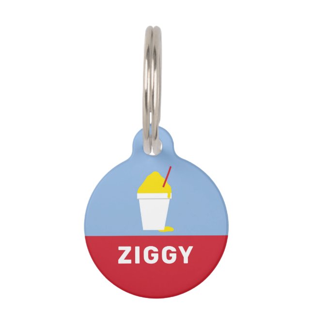 SNOBALL (RED) PET TAG (Front)