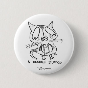 Snod Rat: A Harried Dursle 2 Inch Round Button
