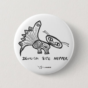 Snod Rat: Devilish Bite Nipper 2 Inch Round Button