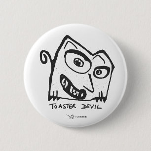 Snod Rat: Toaster Devil 2 Inch Round Button