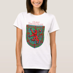 Snodgrass Tartan Scottish Plaid Lion Rampant T-Shirt