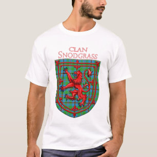 Snodgrass Tartan Scottish Plaid Lion Rampant T-Shirt
