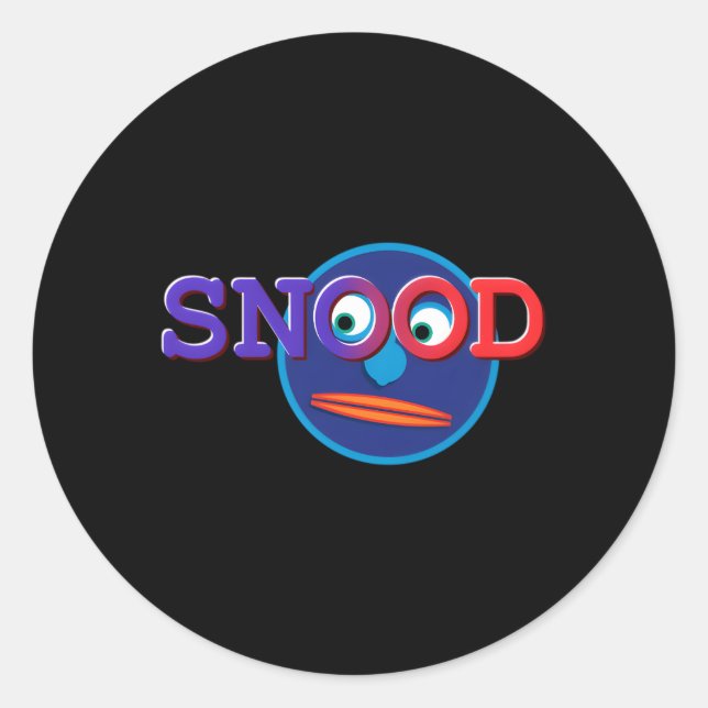 Snood Official Snood Classic Round Sticker (Front)