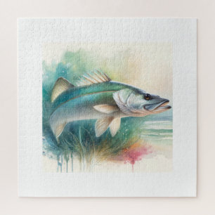 Snook 100924AREF118 - Watercolor Jigsaw Puzzle