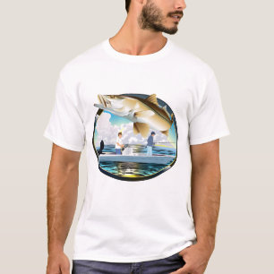 Snook Fishing Sunset T-Shirt