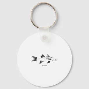 Snook Line Art Logo Keychain