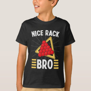 Snooker Apparel For Adult Nice Rack Bro Pool Billi T-Shirt