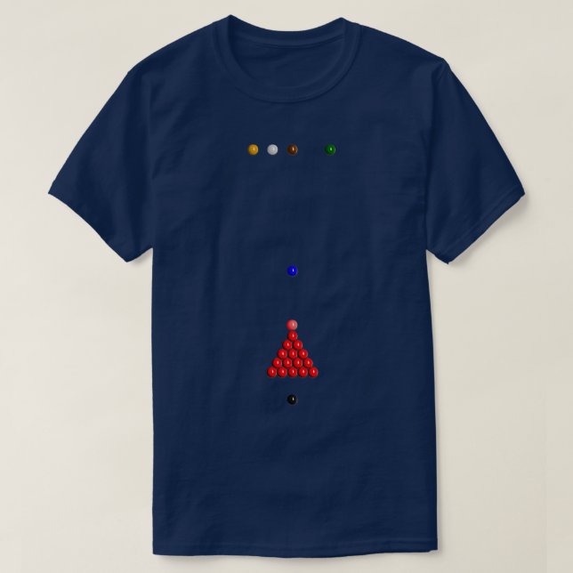 Snooker Balls T-Shirt (Design Front)